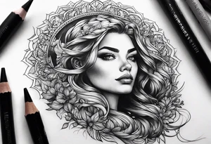 Small light in vast darkness tattoo idea