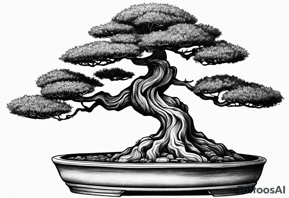 bonsai tree tattoo idea