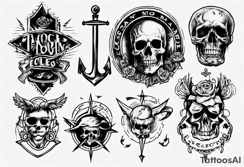 Old school sketch tattoo idea