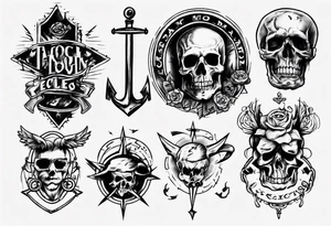 Old school sketch tattoo idea