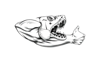 Fish mouth tattoo idea