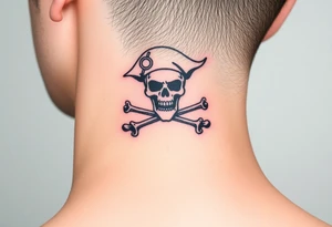 Blackbeards Jolly Roger tattoo idea