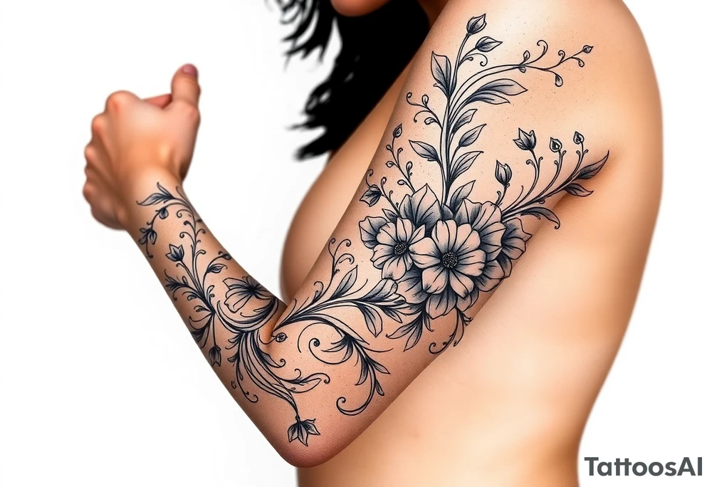 Black woman, survival, blessed tattoo idea