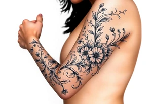 Black woman, survival, blessed tattoo idea