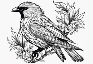 Montenegro Albanian birds tattoo idea