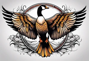 Goose wing tattoo idea