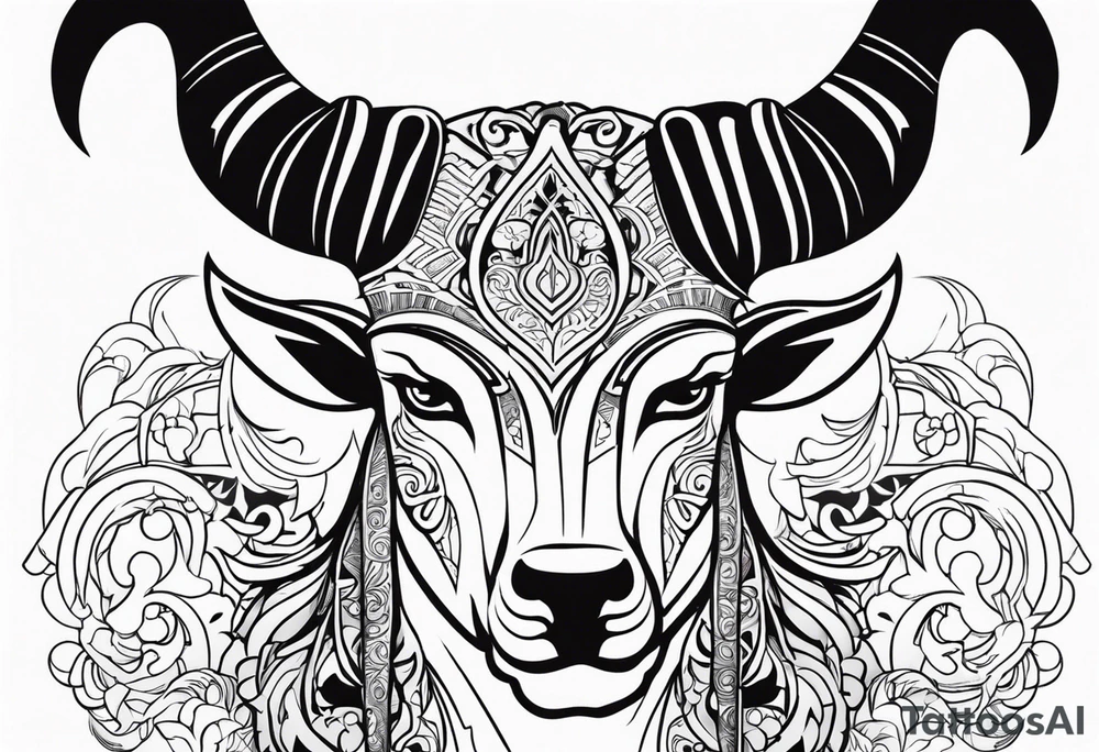 NERO with horns tattoo idea