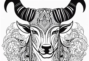 NERO with horns tattoo idea
