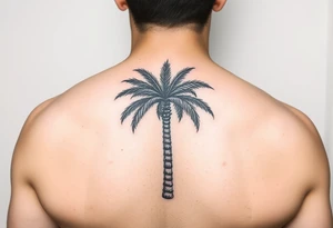 palm tree tattoo tattoo idea