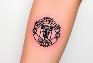 Manchester United crest tattoo idea