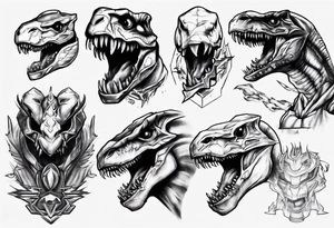 mighty morphin power rangers tyrannosaurus 
Christopher tattoo idea