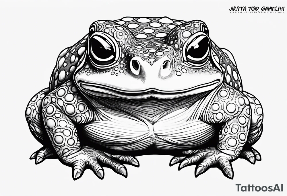 Jiraiya Naruto Gamakichi toad tattoo idea