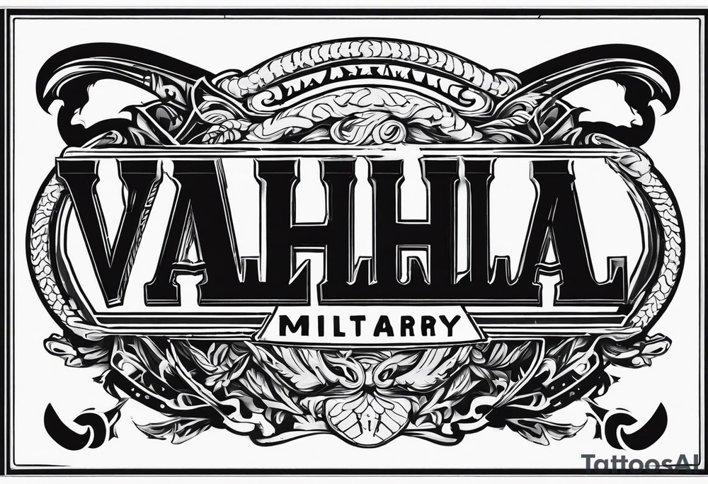 Valhalla military tattoo idea