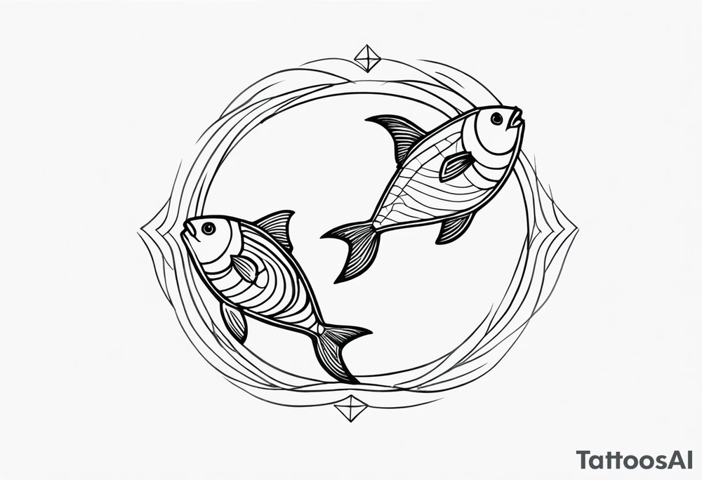 Small pisces tattoo idea
