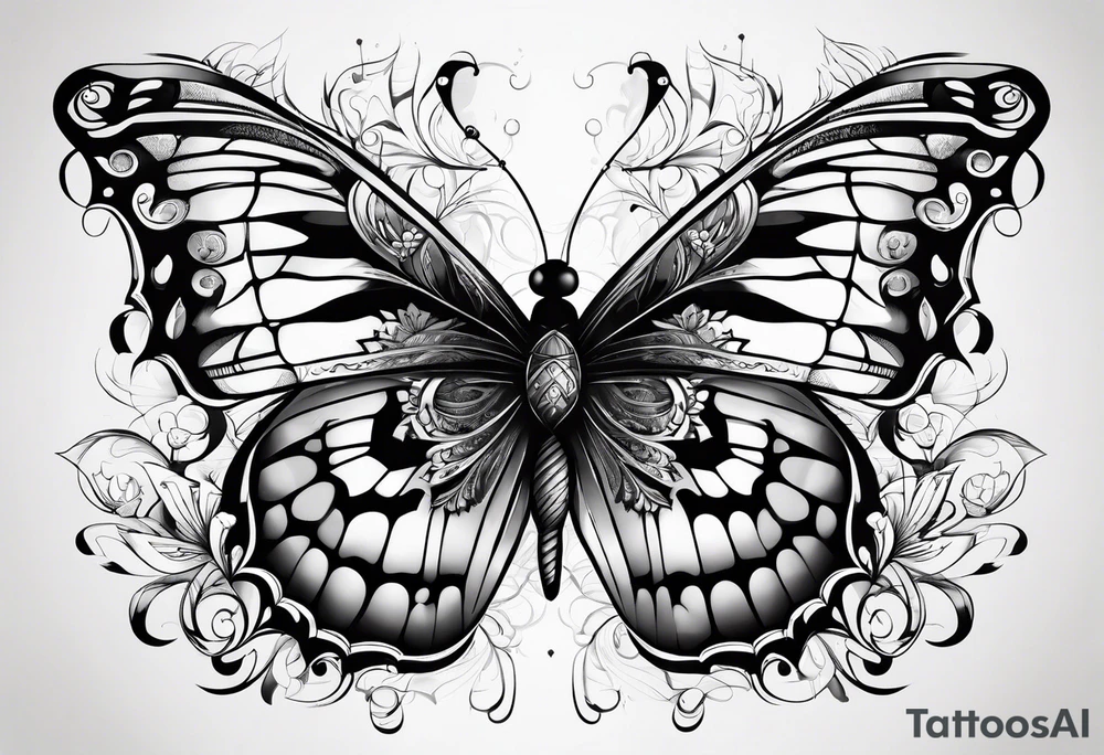 Butterflies tattoo idea