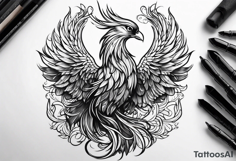 phoenix tattoo idea