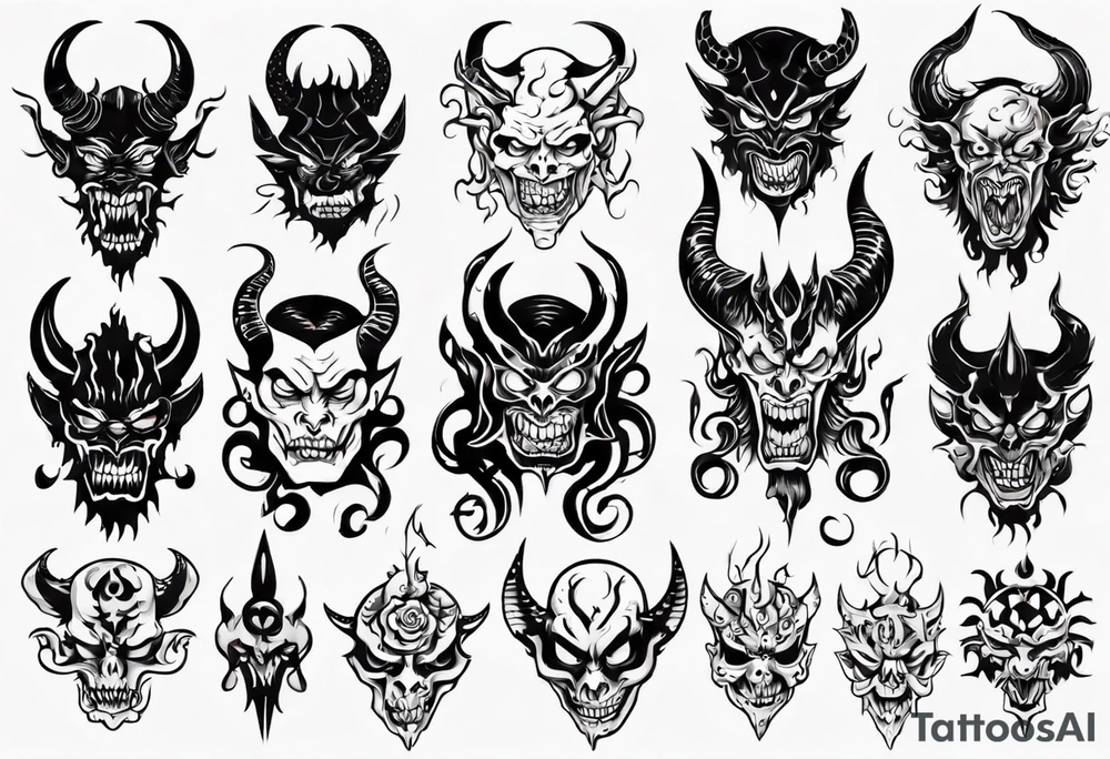 Demon tattoo idea