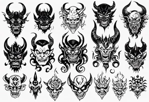 Demon tattoo idea