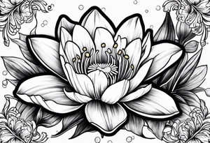Daffodil and water Lilly tattoo idea