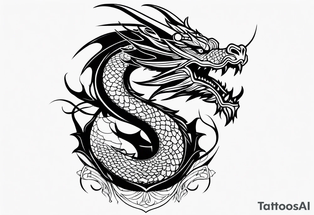 dragon tattoo idea