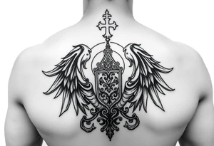 Tatouage vierge de kazan église russe orthodoxe tattoo idea