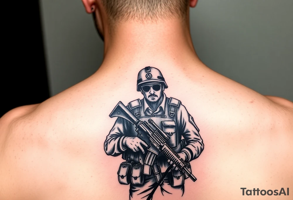 Army Soldier tattoo idea
