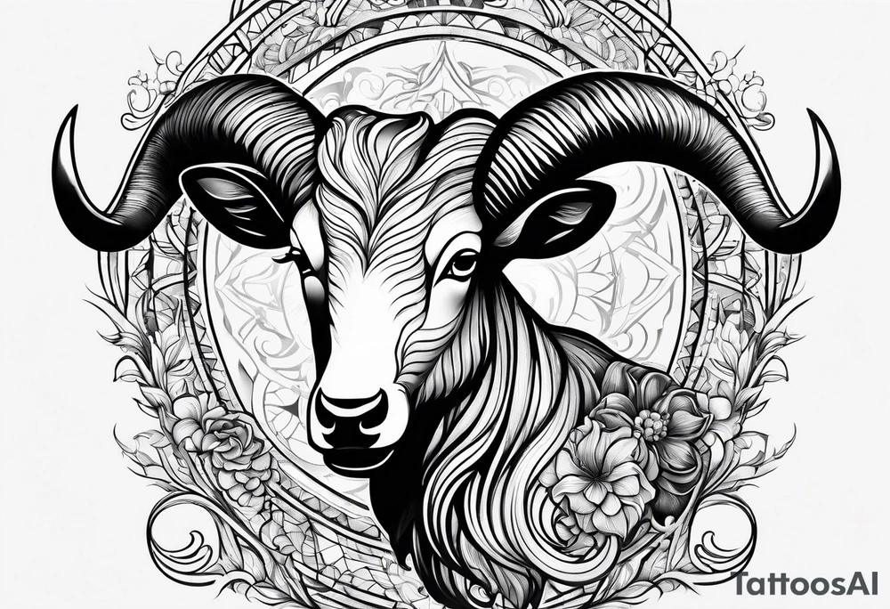 Aries horns tattoo idea