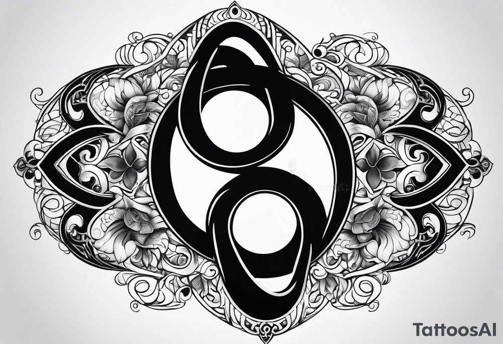 infinity symbol mixed with ying yang symbol tattoo idea infinity symbol mixed with ying yang symbol tattoo idea