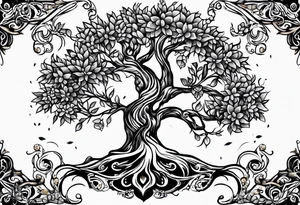 tiny tree of life tattoo idea
