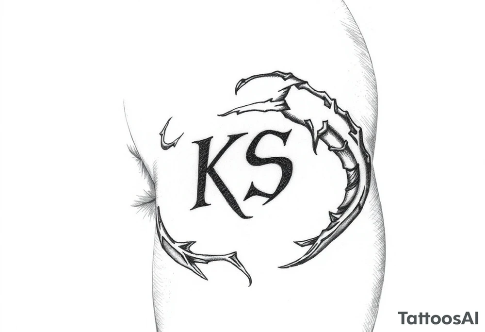 Tatuaje de Hongo que encima  tenga escritas las letras "KS" tattoo idea
