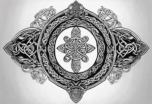 celtic sternum tattoo tattoo idea