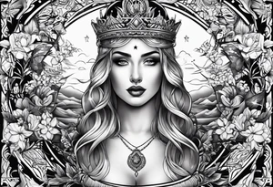 chest tattoo outdoors tattoo idea