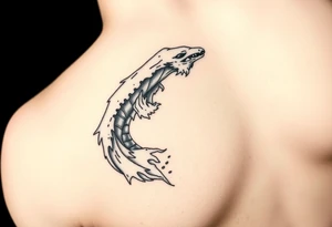 Sea levitation curving up from my elbow to my bicep and unto my chest. tattoo idea