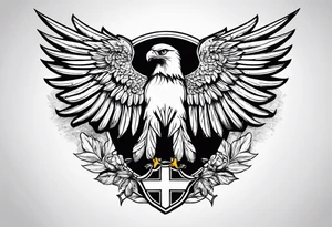 deutschland adler fahne heimatliebe burg tattoo idea