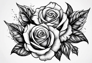 Two roses tattoo idea