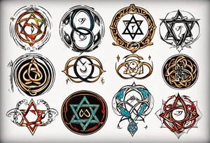 Hebrew infinitus symbol tattoo idea