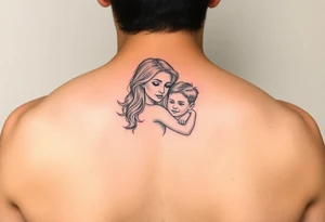 Mommy and son tattoo idea