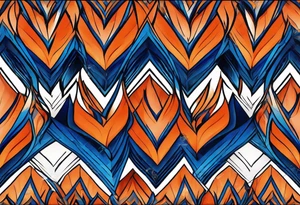 Blue and orange flame that has a half square thin line border. Twin flame symbol. Make it as small as possible. tattoo idea