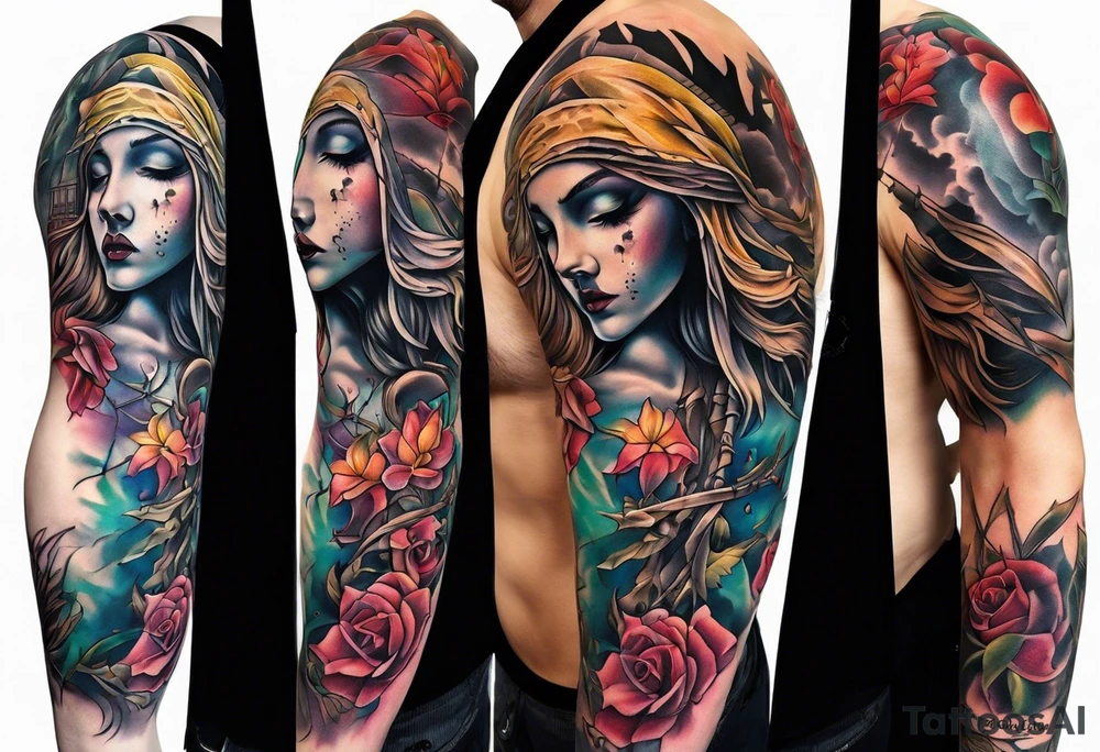 death on the cross tattoo idea