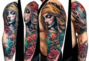 death on the cross tattoo idea
