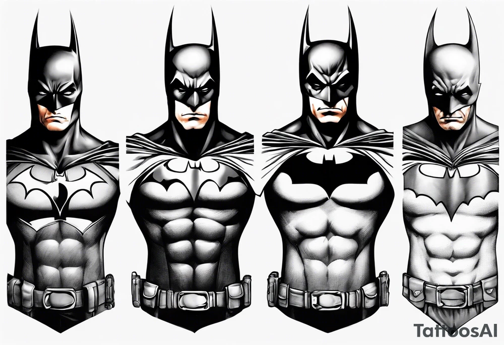 batman gotham sleeve tattoo idea