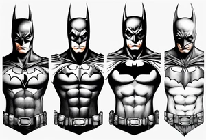batman gotham sleeve tattoo idea