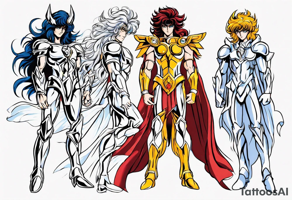 virgo men and women saint seiya tattoo idea