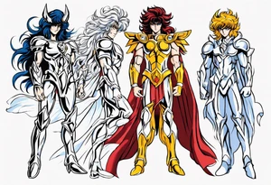 virgo men and women saint seiya tattoo idea