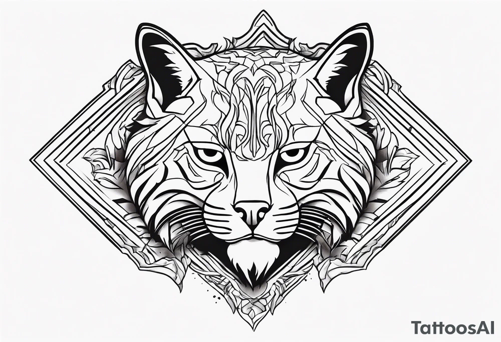 Bobcat huntig tattoo idea