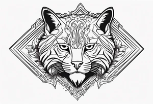 Bobcat huntig tattoo idea