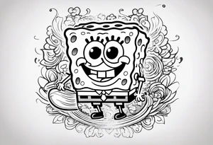 SpongeBob SquarePants tattoo idea