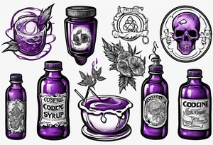 Codeine Syrup tattoo idea