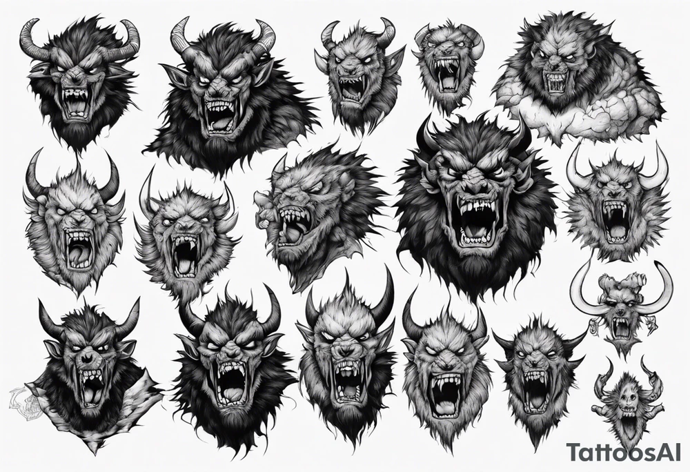 Zodd the beast in berserk tattoo idea