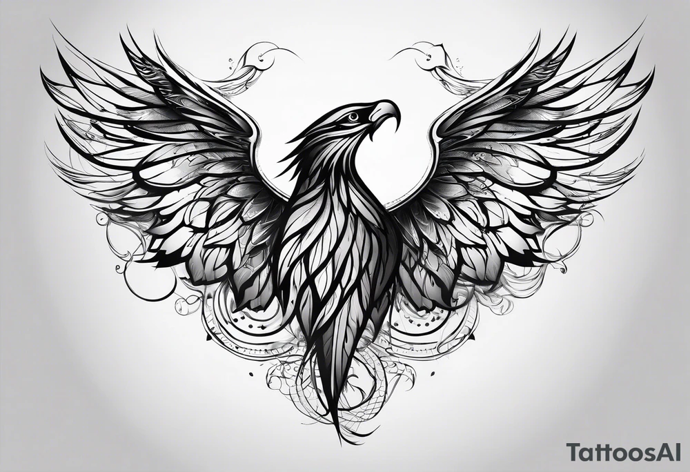 wings tattoo in leg for men tattoo idea
